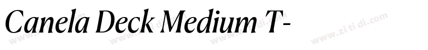 Canela Deck Medium T字体转换 Canela Deck Medium T字体转换